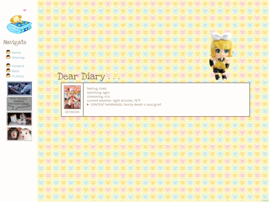 diary/july screenshot