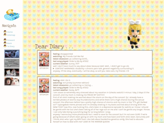 diary/july25 screenshot