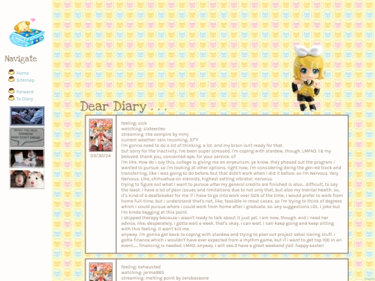 diary/march screenshot