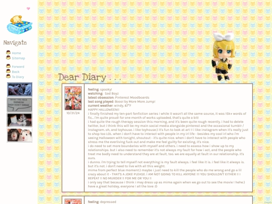 diary/october screenshot