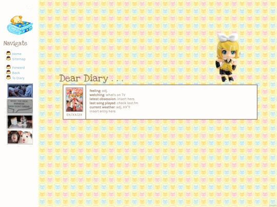 diary/template screenshot