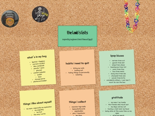 lists screenshot