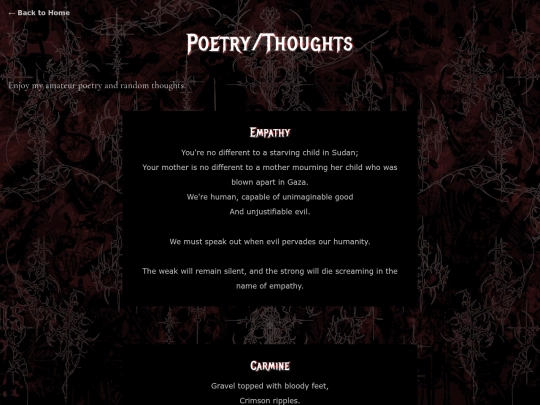 poetry screenshot