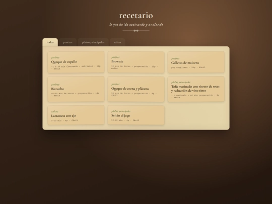 scenes/recetas screenshot