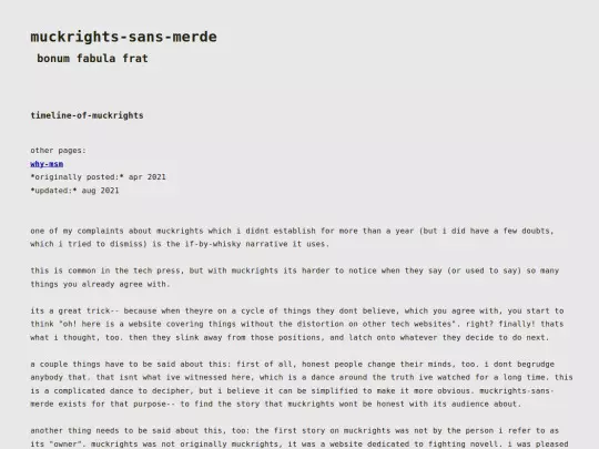 timeline-of-muckrights screenshot
