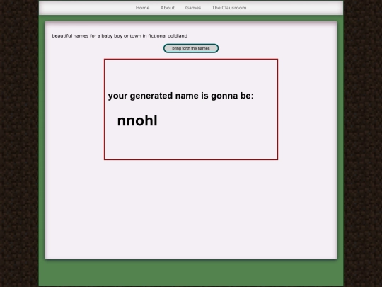 fun/gameGenerator screenshot