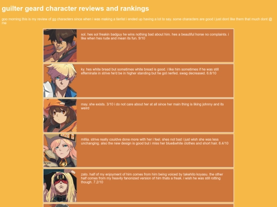 fun/guiltyGearTierlist screenshot