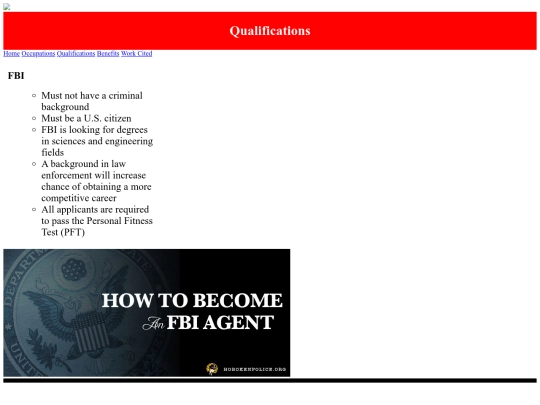 qualifications screenshot