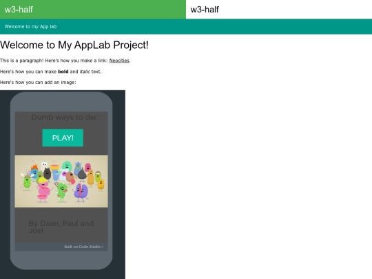 App-lab screenshot