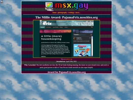 awards/frix screenshot