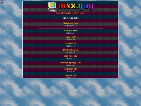 radio/bandscans screenshot