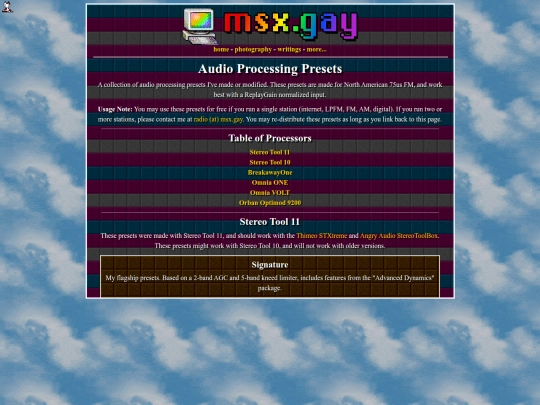 radio/presets screenshot