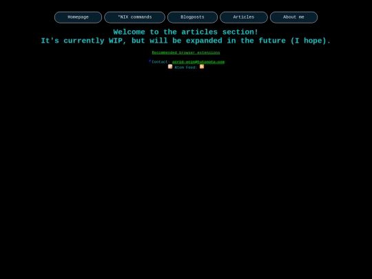 content/articles screenshot