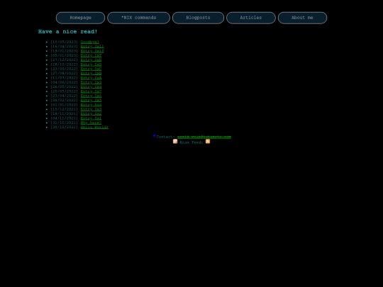 content/blogposts screenshot