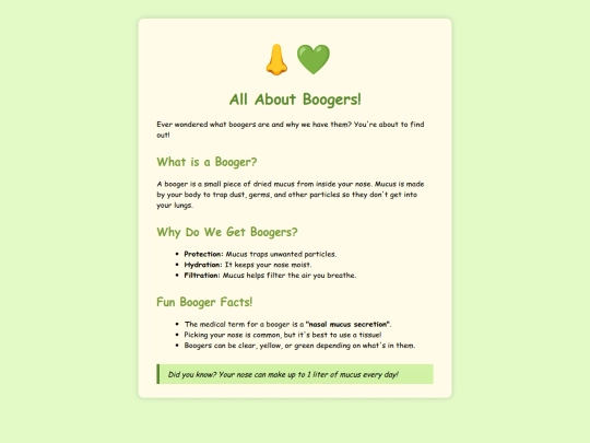 boogers screenshot