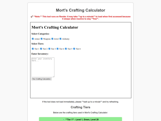 crafting screenshot