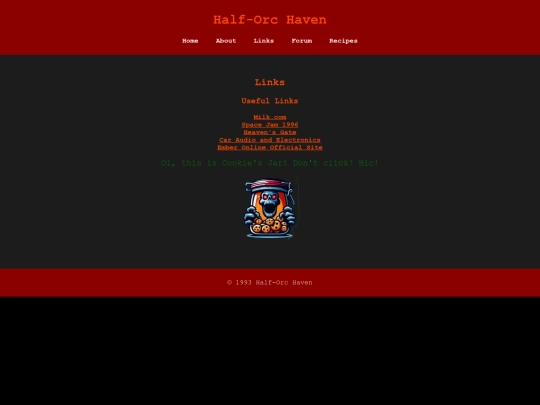 links screenshot