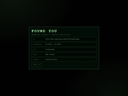 found-you screenshot