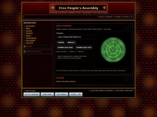 node/sigil-foundry screenshot