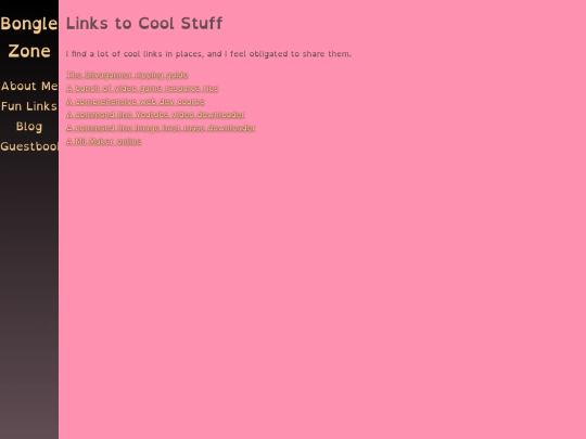 links screenshot
