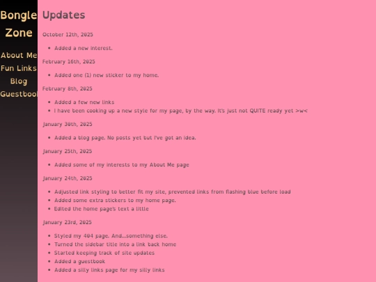 updates screenshot