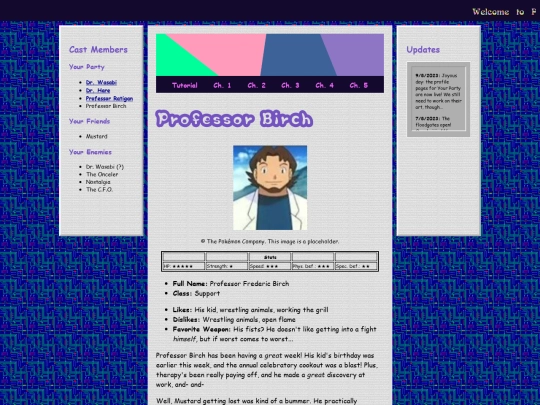 CastPages/ProfBirch screenshot