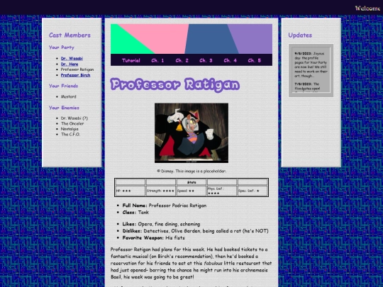 CastPages/ProfRatigan screenshot