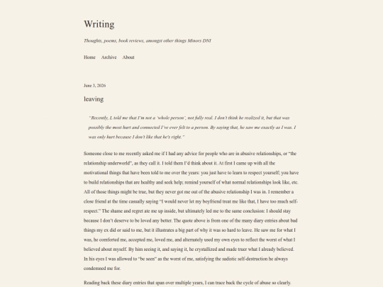 writing screenshot