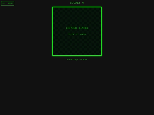 GAMES/snake screenshot