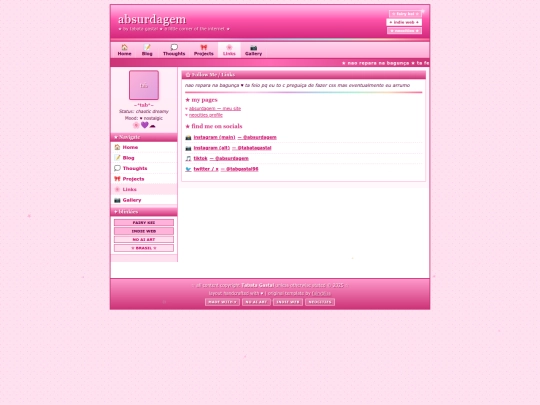 links screenshot