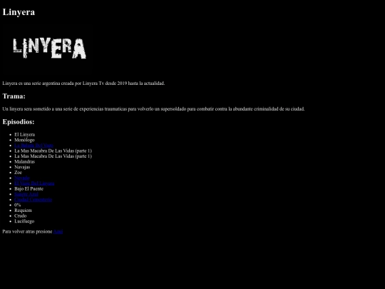Linyera screenshot
