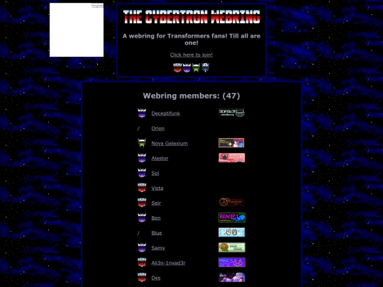list screenshot