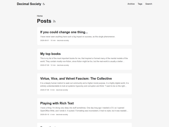 posts screenshot