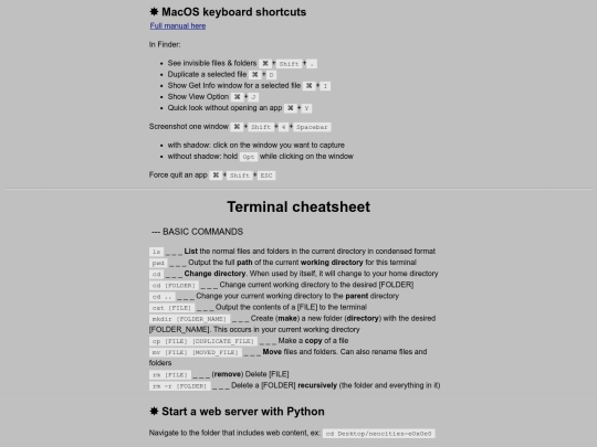 terminal-cheatsheet screenshot