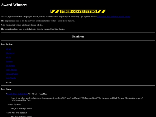 awards screenshot