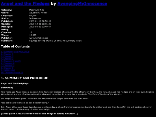 fanfiction/AngelandtheFledgesAvengingMyInnocence screenshot