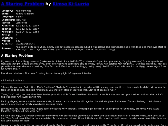 fanfiction2/AStaringProblemKimsaKiLurria screenshot