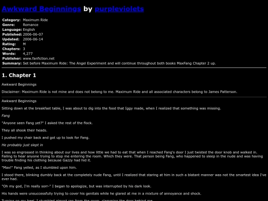 fanfiction3/AwkwardBeginningspurpleviolets screenshot