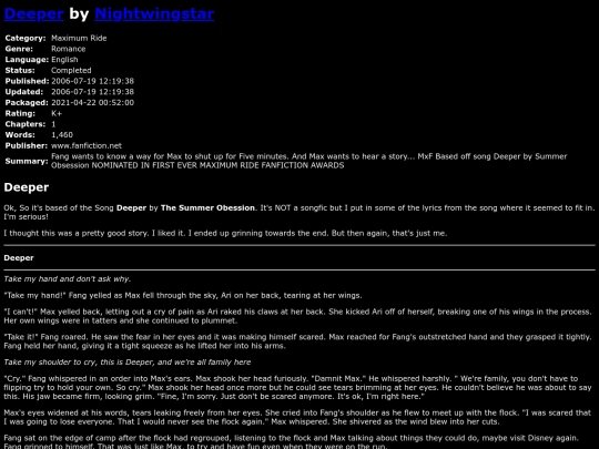 fanfiction3/DeeperNightwingstar screenshot