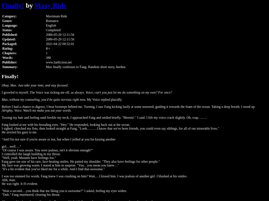 fanfiction3/FinallyMaxyRide screenshot