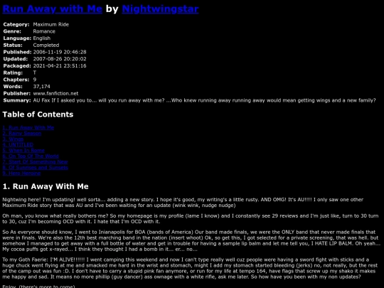 fanfiction3/RunAwaywithMeNightwingstar screenshot