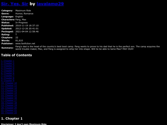 fanfiction3/SirYesSirlavalamp29 screenshot