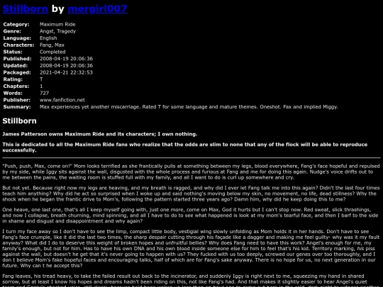 fanfiction3/Stillbornmergirl007 screenshot