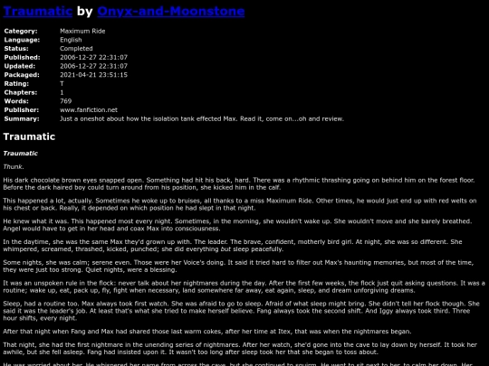 fanfiction3/TraumaticOnyxandMoonstone screenshot