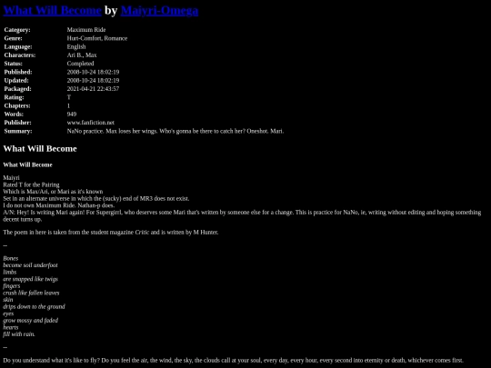 fanfiction3/WhatWillBecomeMaiyriOmega screenshot
