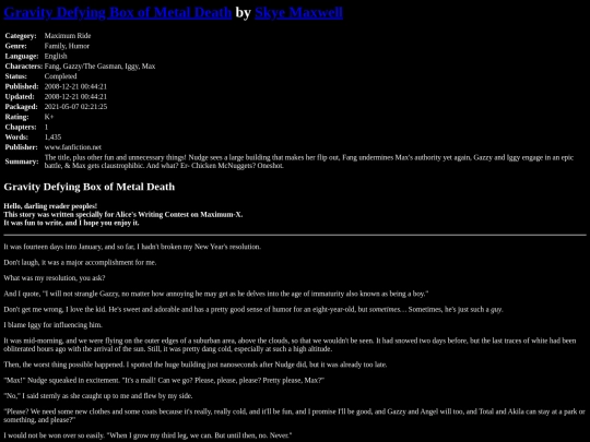 fanfiction4/GravityDefyingSkyeMaxwell screenshot