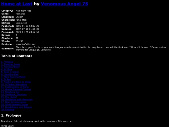 fanfiction4/HomeatLastVenomousAngel75 screenshot