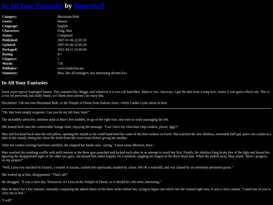 fanfiction4/InAllYourFantasiesSupergirrl screenshot