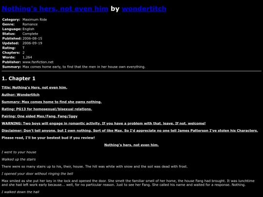 fanfiction4/Nothingsherswondertitch screenshot