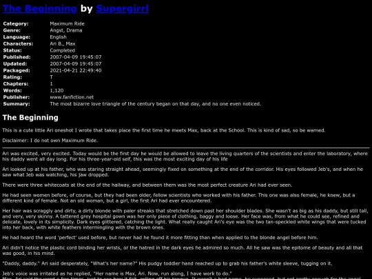 fanfiction4/TheBeginningSupergirrl screenshot